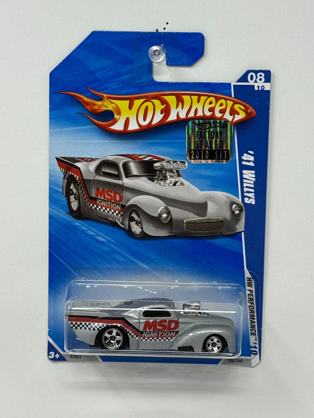 Hot Wheels 2010 HW Performance 1941 Willys Silver 1:64 Diecast Factory Sealed