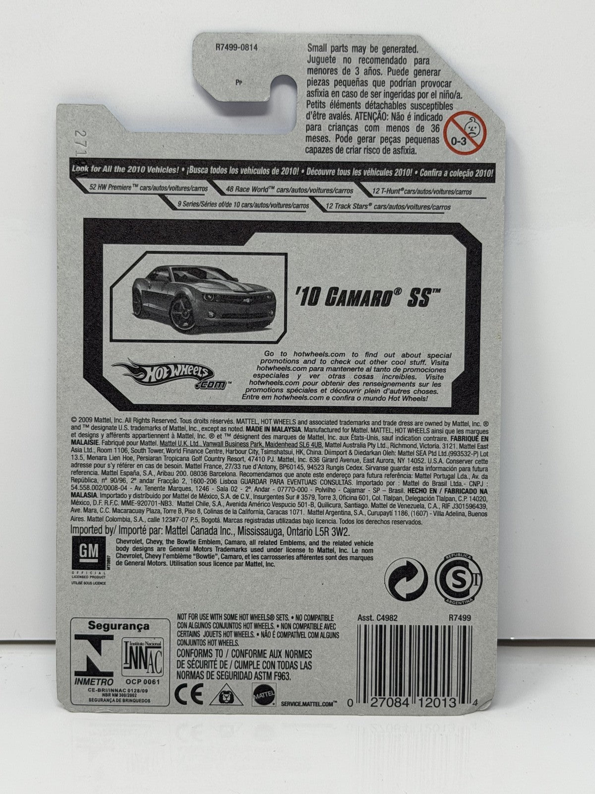 Hot Wheels HW Garage 2010 Chevrolet Camaro SS 1:64 Diecast Red