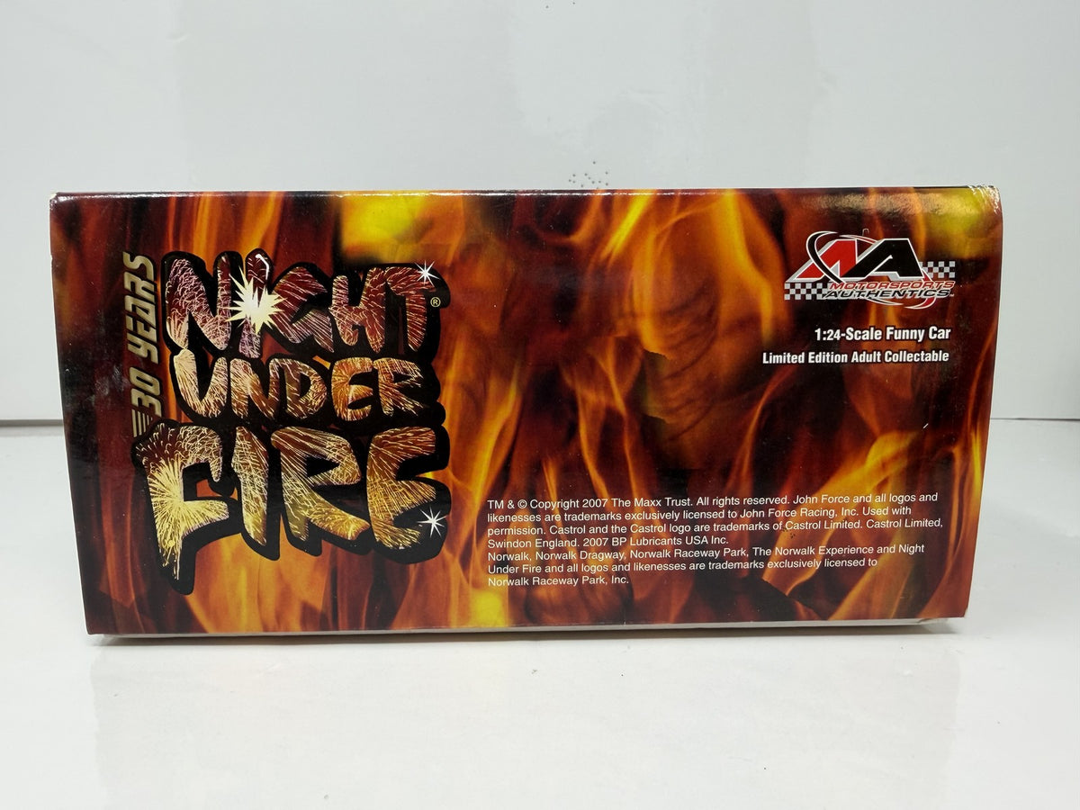 Motorsports Authentics NHRA John Force Night Under Fire Funny Car 1:24 Diecast