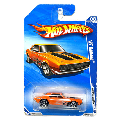 Hot Wheels Muscle Mania 1967 Chevrolet Camaro 1:64 Diecast Orange V2