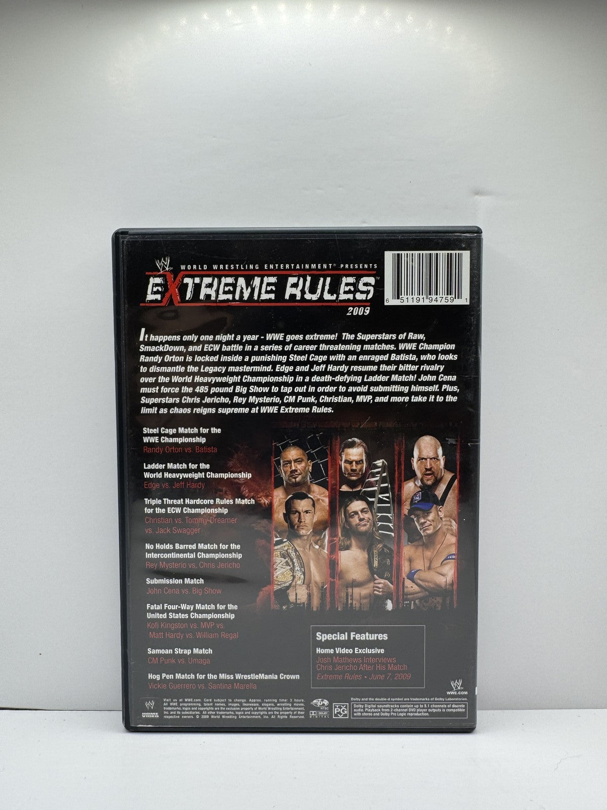 WWE Extreme Rules 2009 (DVD) WWE Wrestling