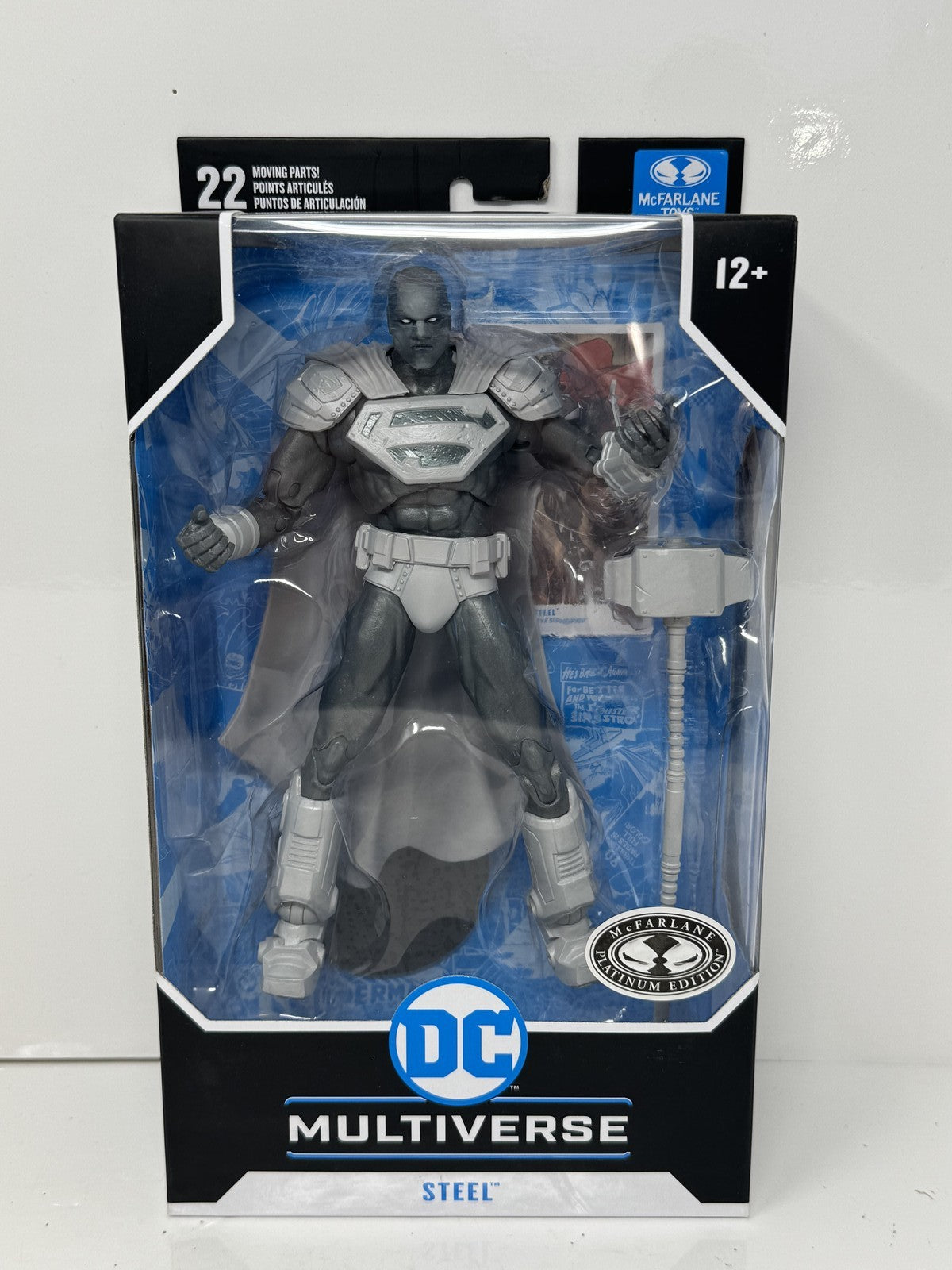 McFarlane DC Multiverse Steel Reign of the Supermen Platinum Edition Figure