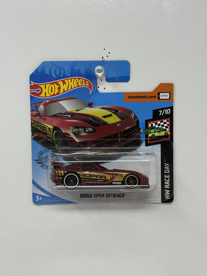 Hot Wheels HW Race Day Dodge Viper SRT10 ACR 1:64 Diecast Red Short Card