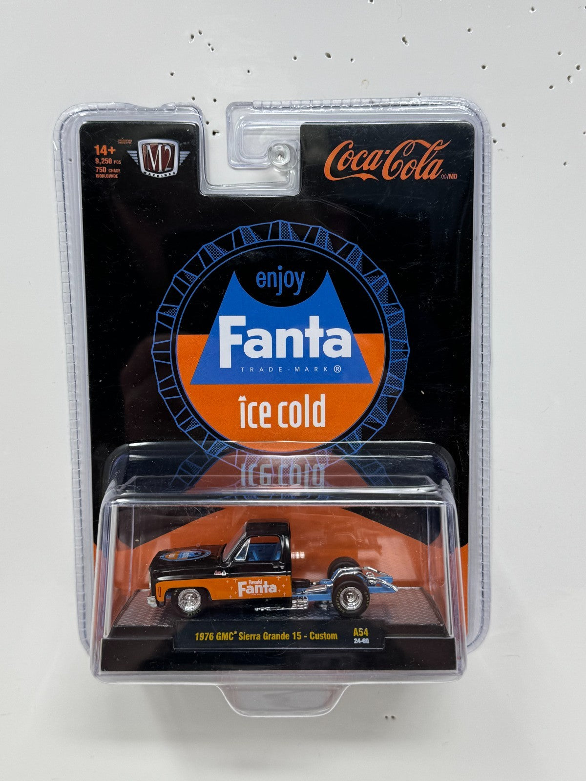 M2 Machines Coca-Cola Fanta 1976 GMC Sierra Grande 15 Custom 1:64 Diecast V2