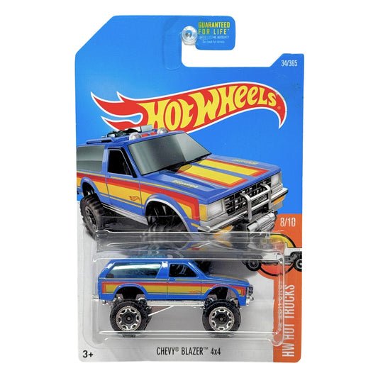 Hot Wheels Hot Trucks 1989 Chevy Blazer 4x4 1:64 Diecast