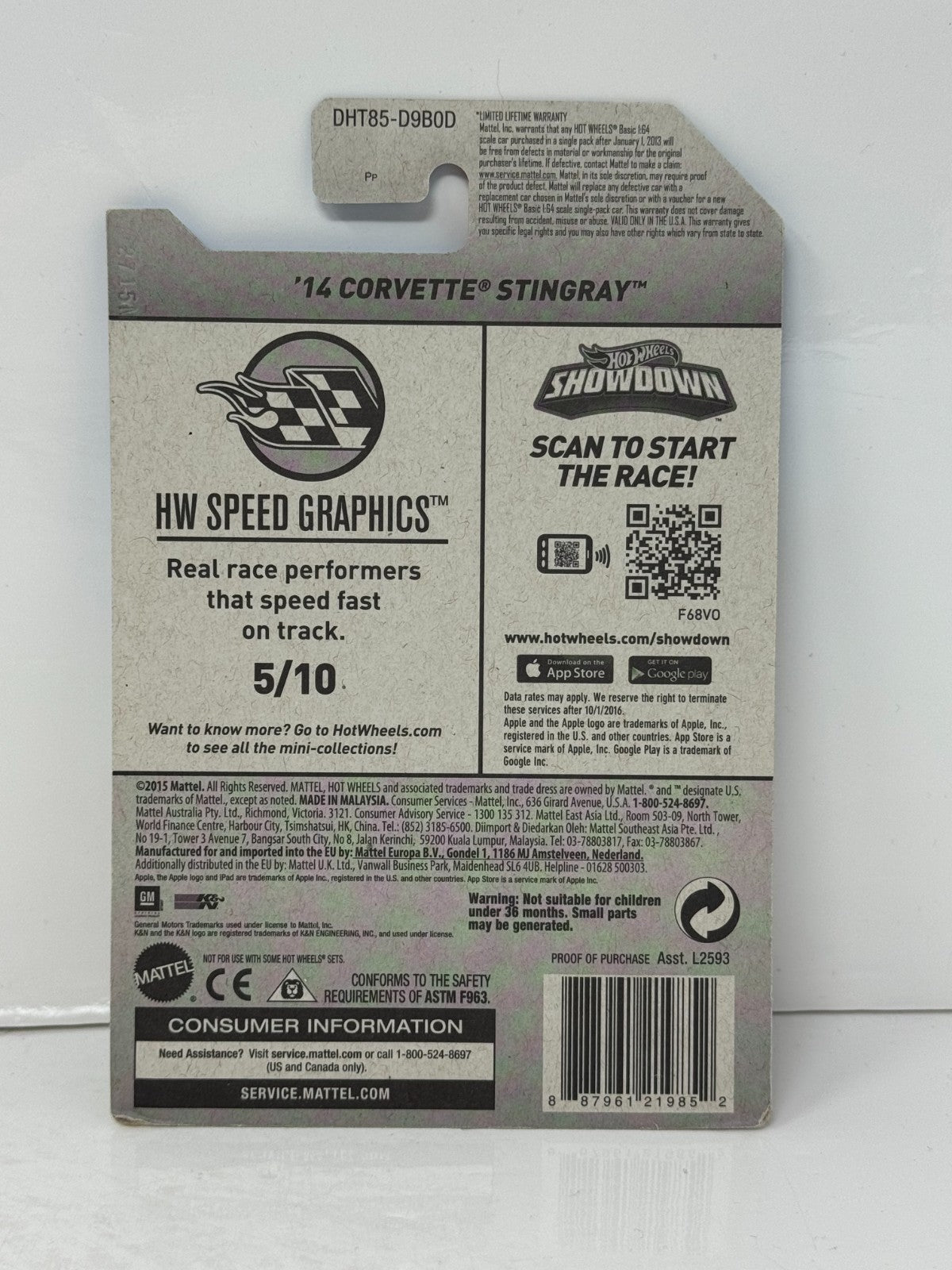 Hot Wheels Super Treasure Hunt 2014 Corvette Stingray 1:64 Diecast