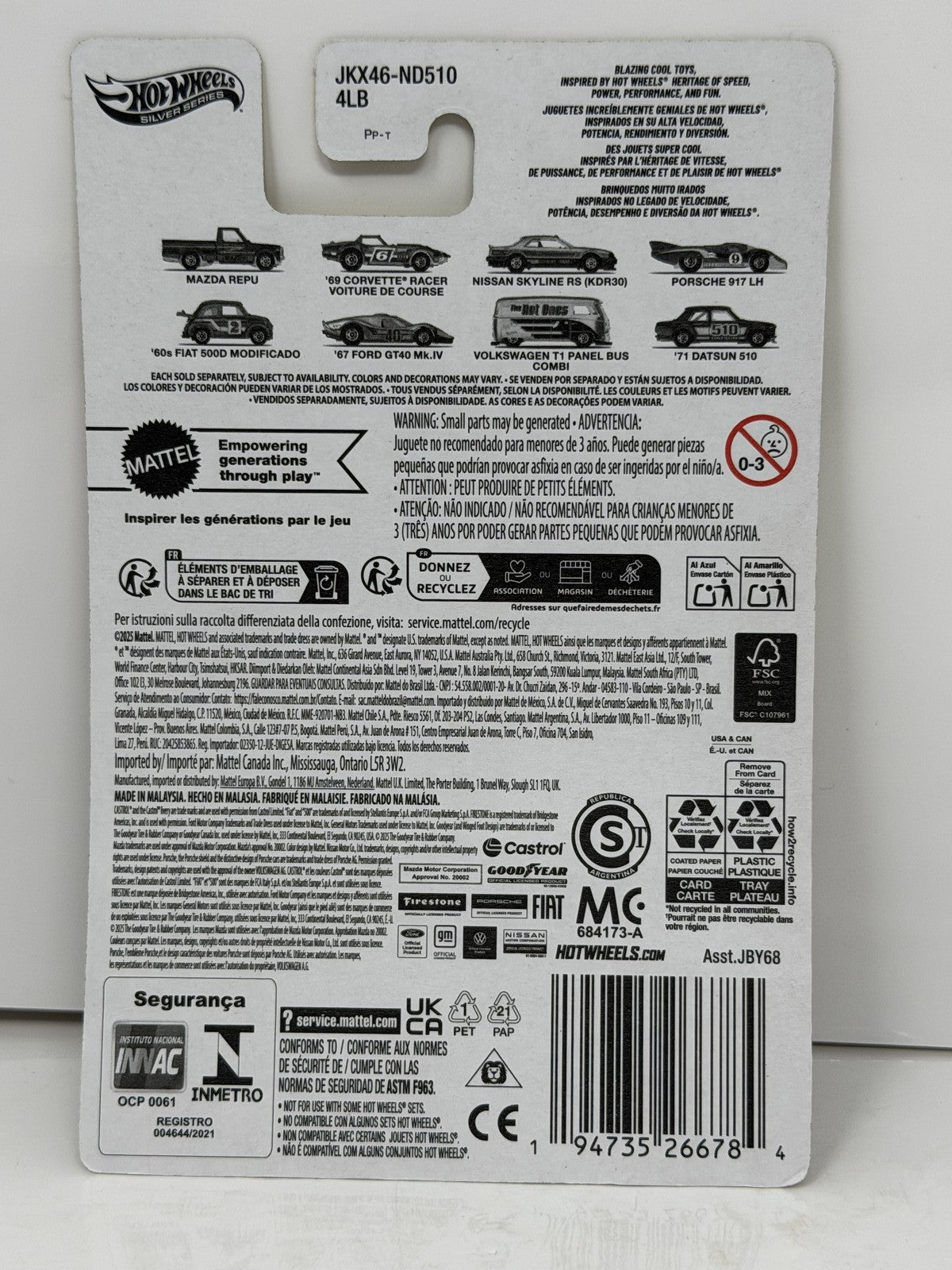 Hot Wheels The Hot Ones Volkswagen T1 Panel Bus / Combi 1:64 Diecast