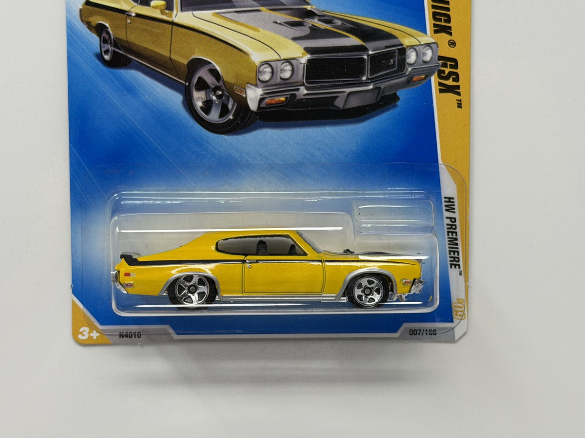 Hot Wheels HW Premiere 1970 Buick GSX 1:64 Diecast Yellow