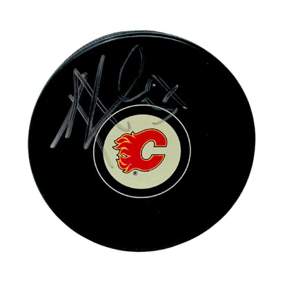 Trevor Kidd Calgary Flames Signed NHL Autograph Puck Silver Auto