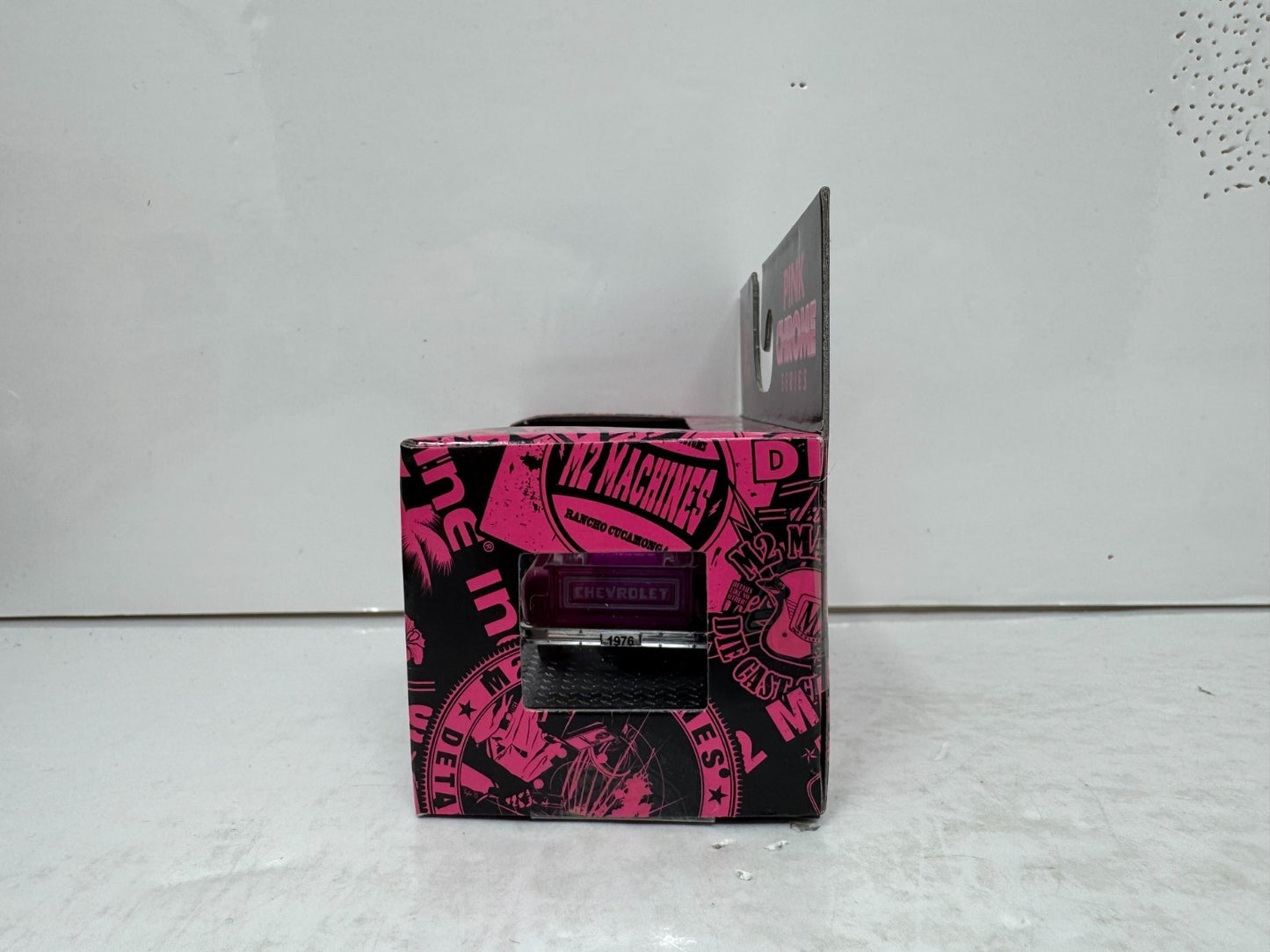 M2 Machines Pink Chrome Series 1976 Chevrolet Silverado Chevy Sport 1:64 Diecast