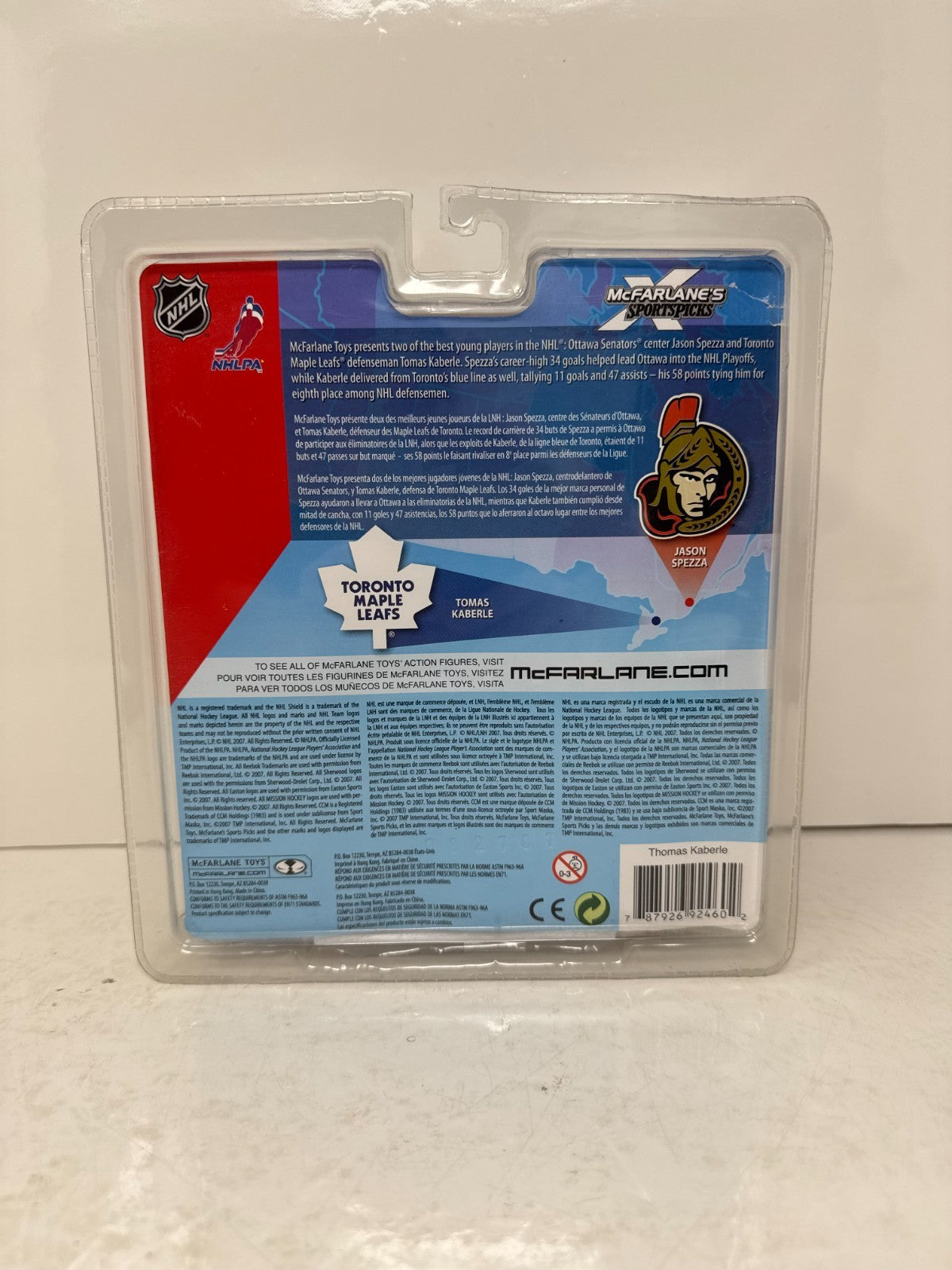 McFarlane NHL Tomas Kaberle Toronto Maple Leafs Grosnor Exclusive Figure
