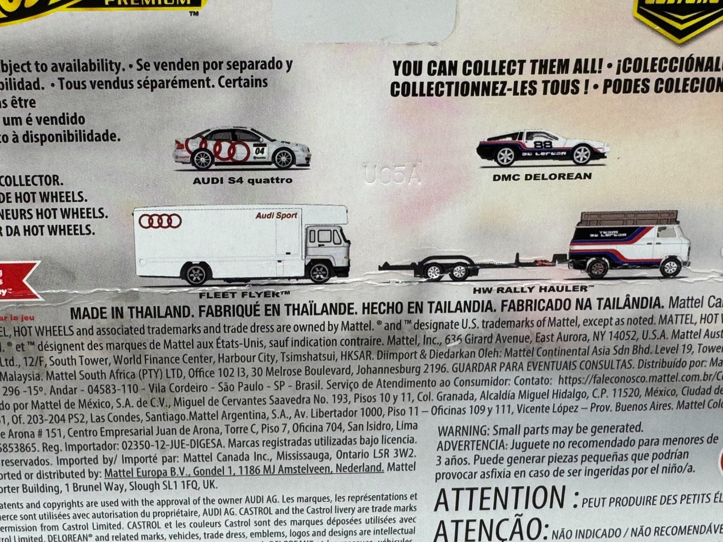 Hot Wheels Premium Team Transport #77 Audi S4 Quattro & Hauler 1:64 Diecast