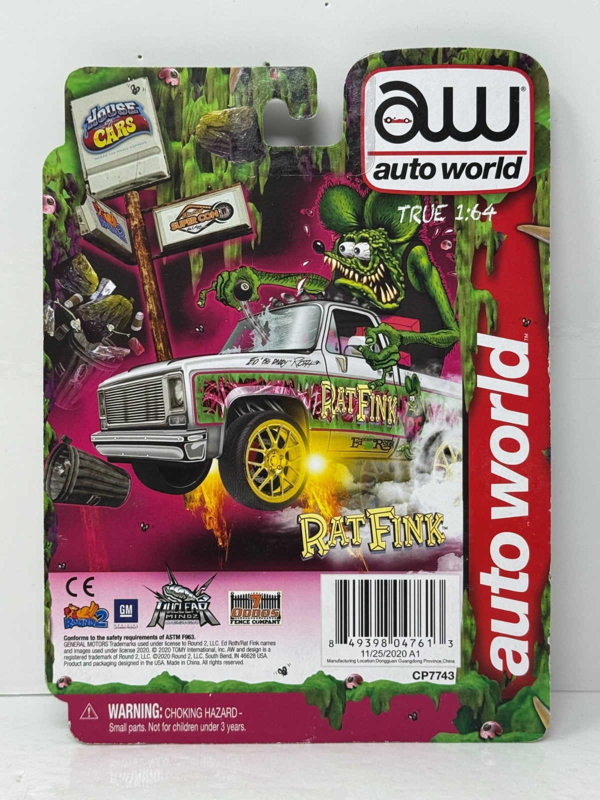 Auto World Rat Fink Chevrolet Silverado Premium Series 1:64 Diecast