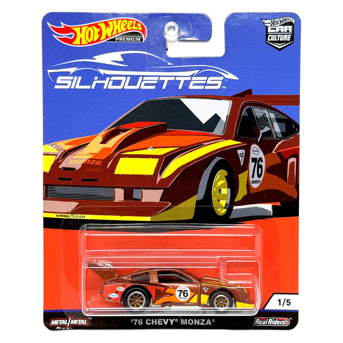 Hot Wheels Premium Silhouettes 1976 Chevrolet Monza 1:64 Diecast