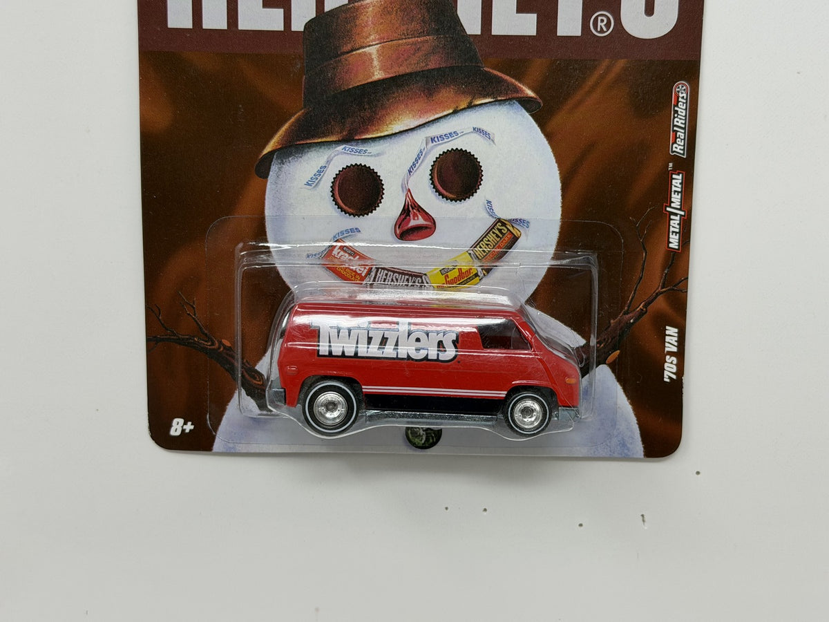 Hot Wheels Hershey's Twizzlers 1970s Van 1:64 Diecast Real Riders