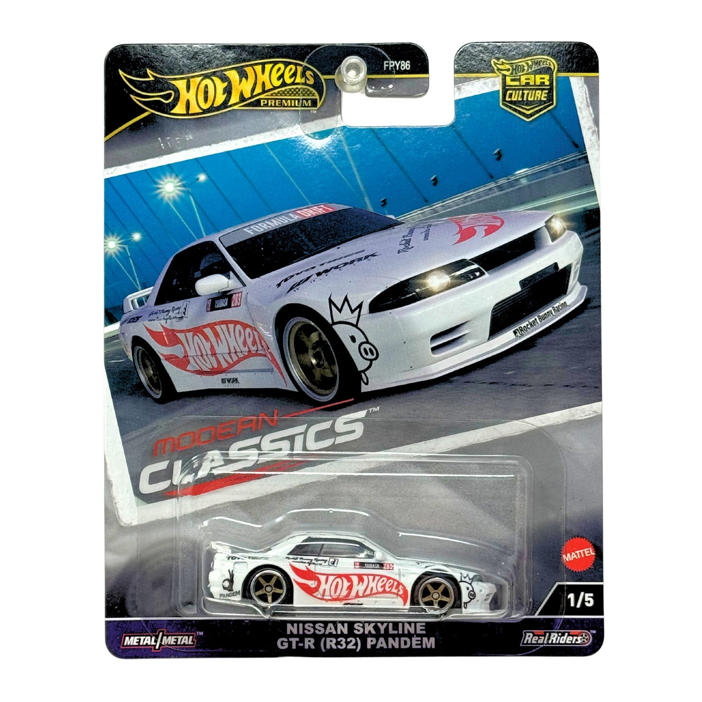 Hot Wheels Premium Modern Classics Nissan Skyline GT-R (R32) Pandem 1:64 Diecast