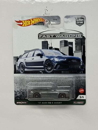 Hot Wheels Premium Fast Wagons 2017 Audi RS 6 Avant 1:64 Diecast