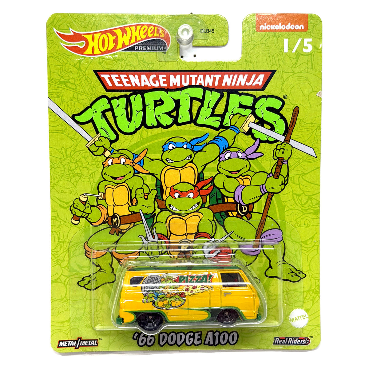 Hot Wheels Premium Teenage Mutant Ninja Turtles 1966 Dodge A100 1:64 Diecast
