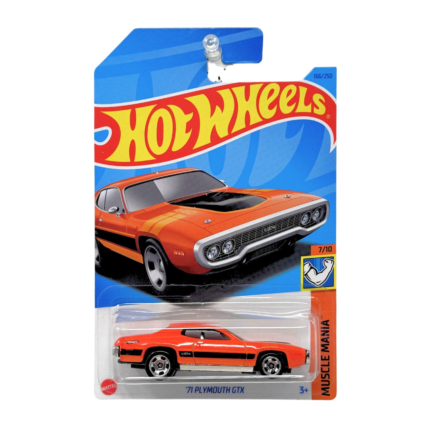 Hot Wheels Muscle Mania 1971 Plymouth GTX 1:64 Diecast Orange