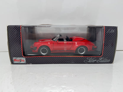 Maisto 1989 Porsche 911 Speedster Silver Edition 1:18 Diecast
