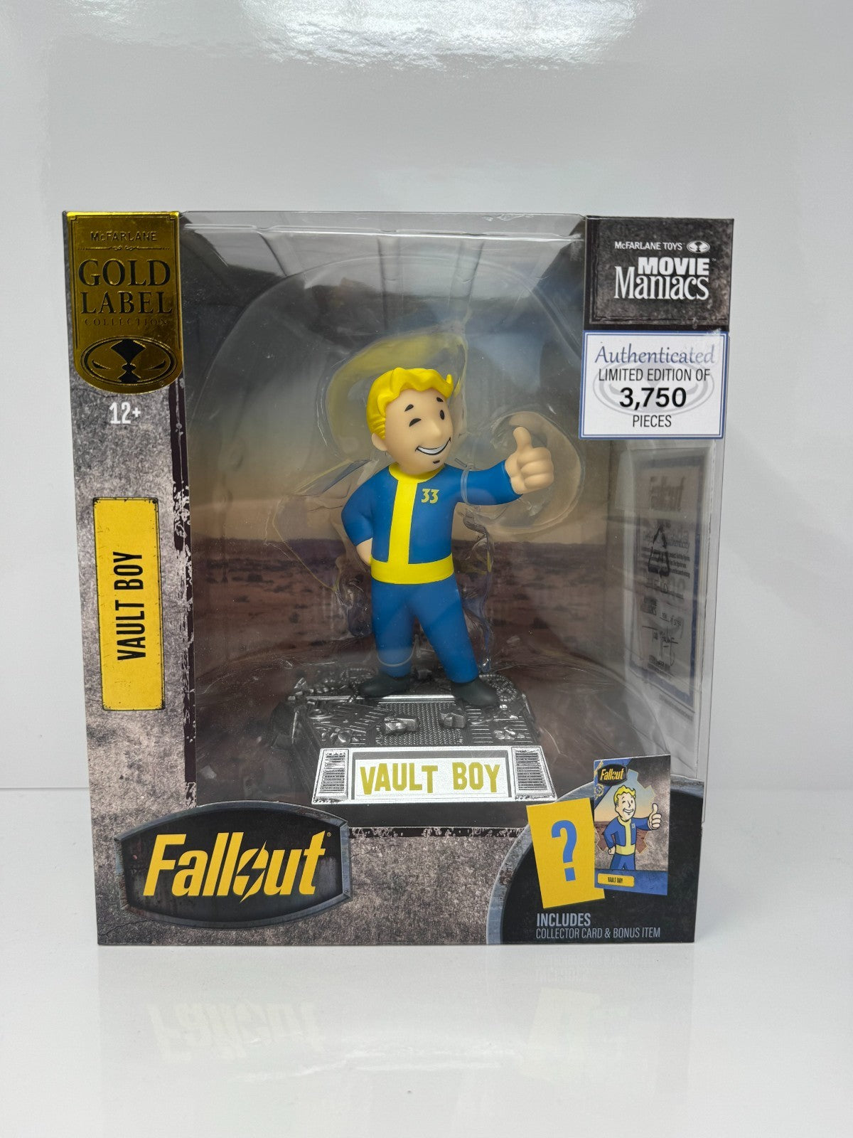 McFarlane Fallout Vault Boy Gold Label Limited Edition 1 of 3750 Action Figure