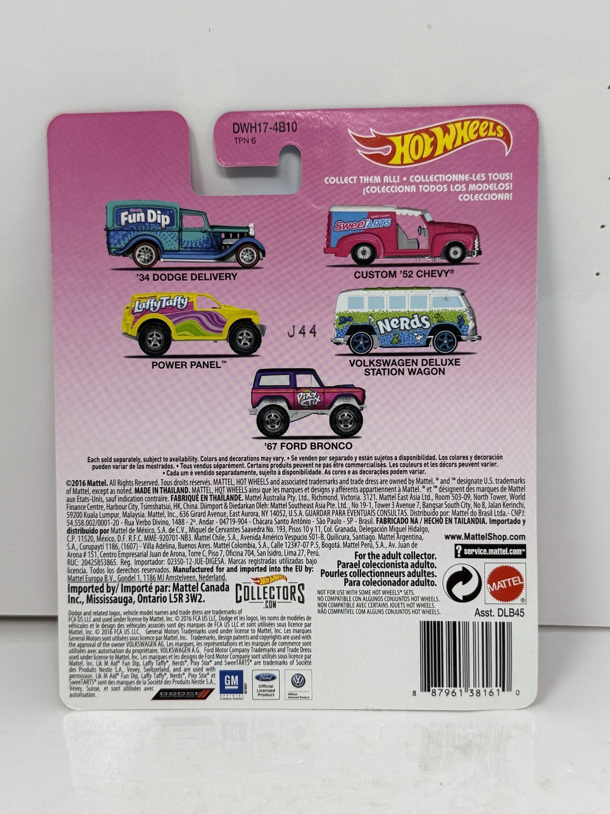 Hot Wheels SweeTARTS Custom 1952 Chevy 1:64 Diecast Real Riders