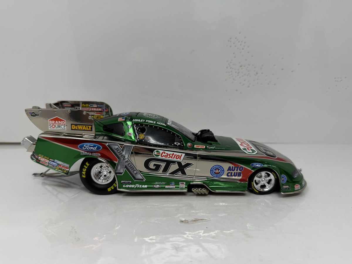 Action NHRA Ashley Force Castrol 2010 Ford Mustang Color Chrome 1:24 Diecast