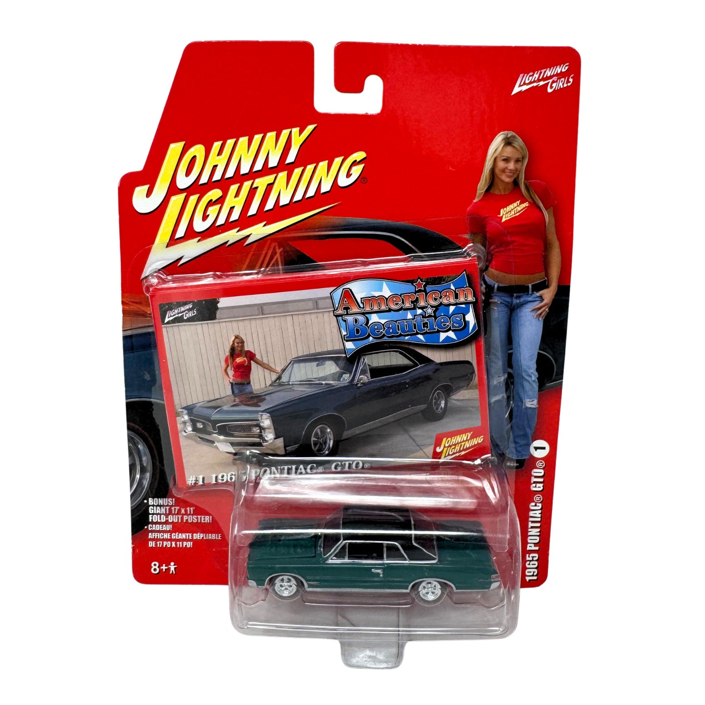 Johnny Lightning American Beauties 1965 Pontiac GTO 1:64 Diecast