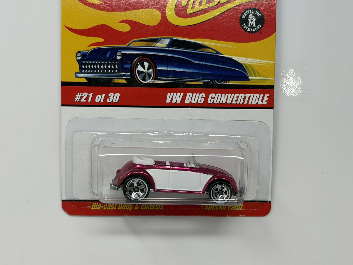 Hot Wheels Classics Series 2 Volkswagen Bug Convertible 1:64 Diecast Pink