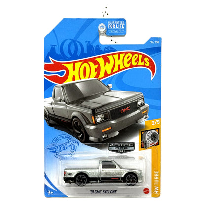 Hot Wheels Turbo 1991 GMC Syclone ZAMAC 1:64 Diecast
