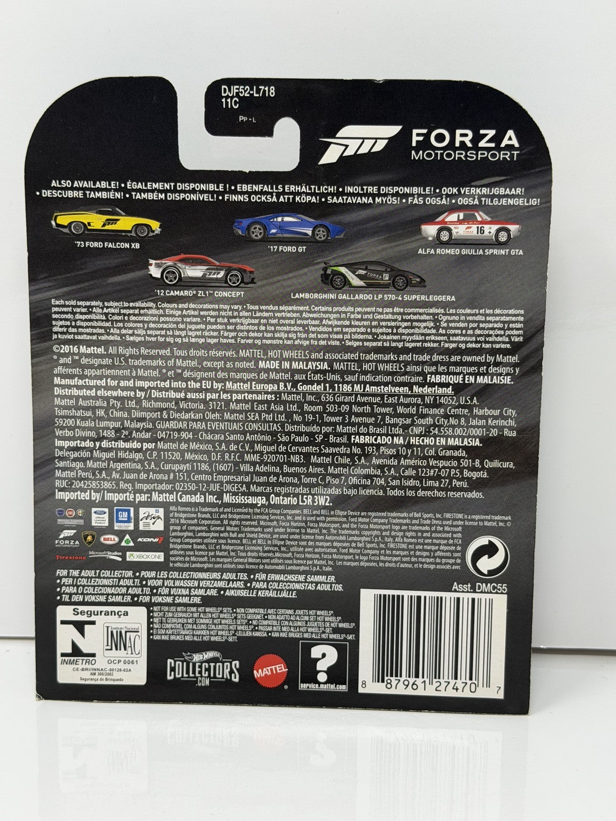 Hot Wheels Retro Entertainment Forza 2012 Camaro ZL1 Concept 1:64 Diecast