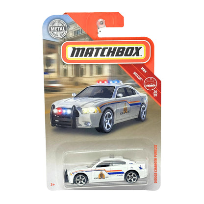 Matchbox MBX Rescue Dodge Charger Pursuit RCMP 1:64 Diecast