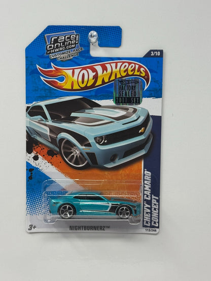Hot Wheels Nightburnerz Chevy Camaro Concept 1:64 Diecast Factory Sealed Teal