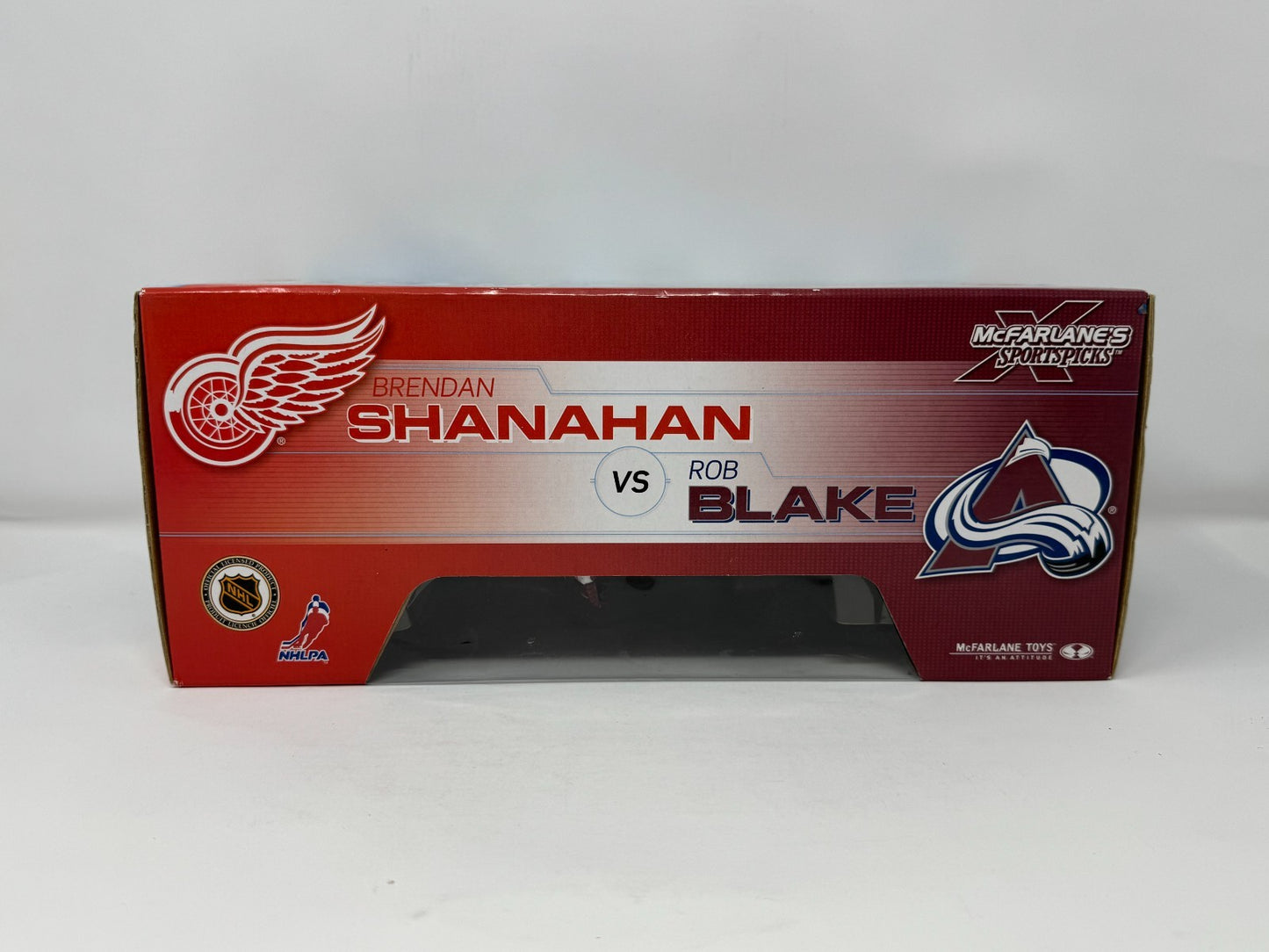 McFarlane NHL Brendan Shanahan Red Wings vs. Rob Blake Avalanche 2-Pack Figure