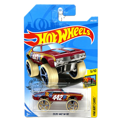 Hot Wheels HW Art Cars Oldsmobile 442 W-30 1:64 Diecast Red