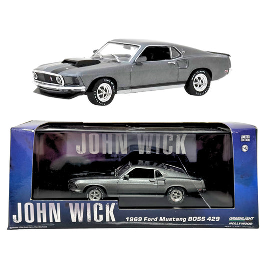Greenlight Hollywood John Wick 1969 Ford Mustang Boss 429 1:43 Diecast