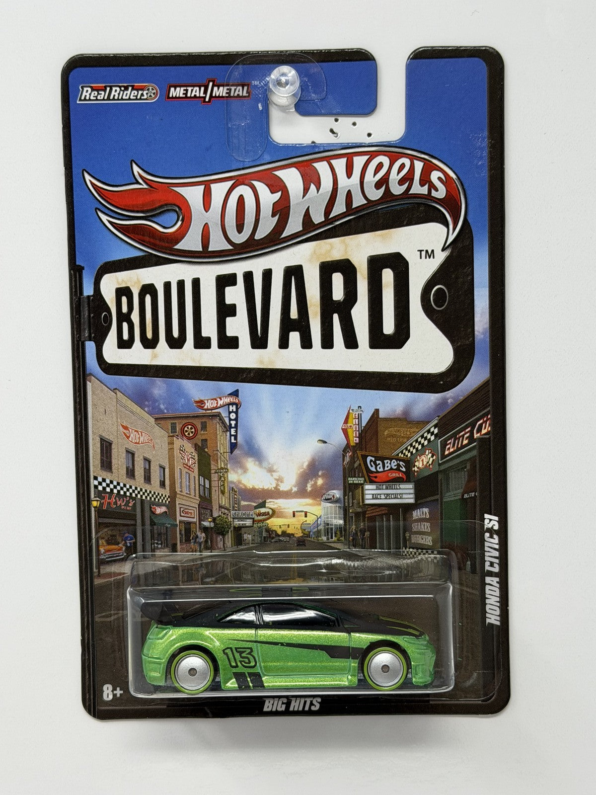 Hot Wheels Boulevard Honda Civic Si 1:64 Diecast Real Riders Green