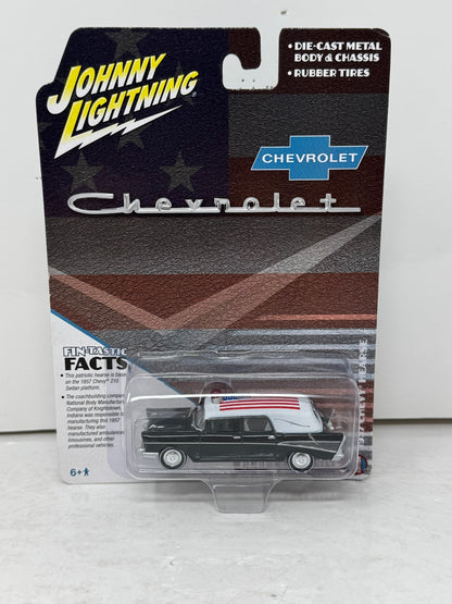 Johnny Lightning Chevrolet 1957 Chevy Hearse Black 1:64 Diecast
