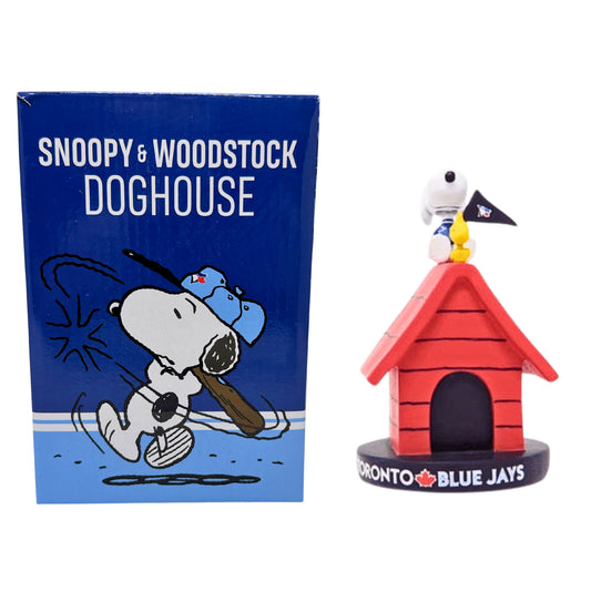 BDA Sports MLB Toronto Blue Jays Snoopy & Woodstock Doghouse Bobblehead