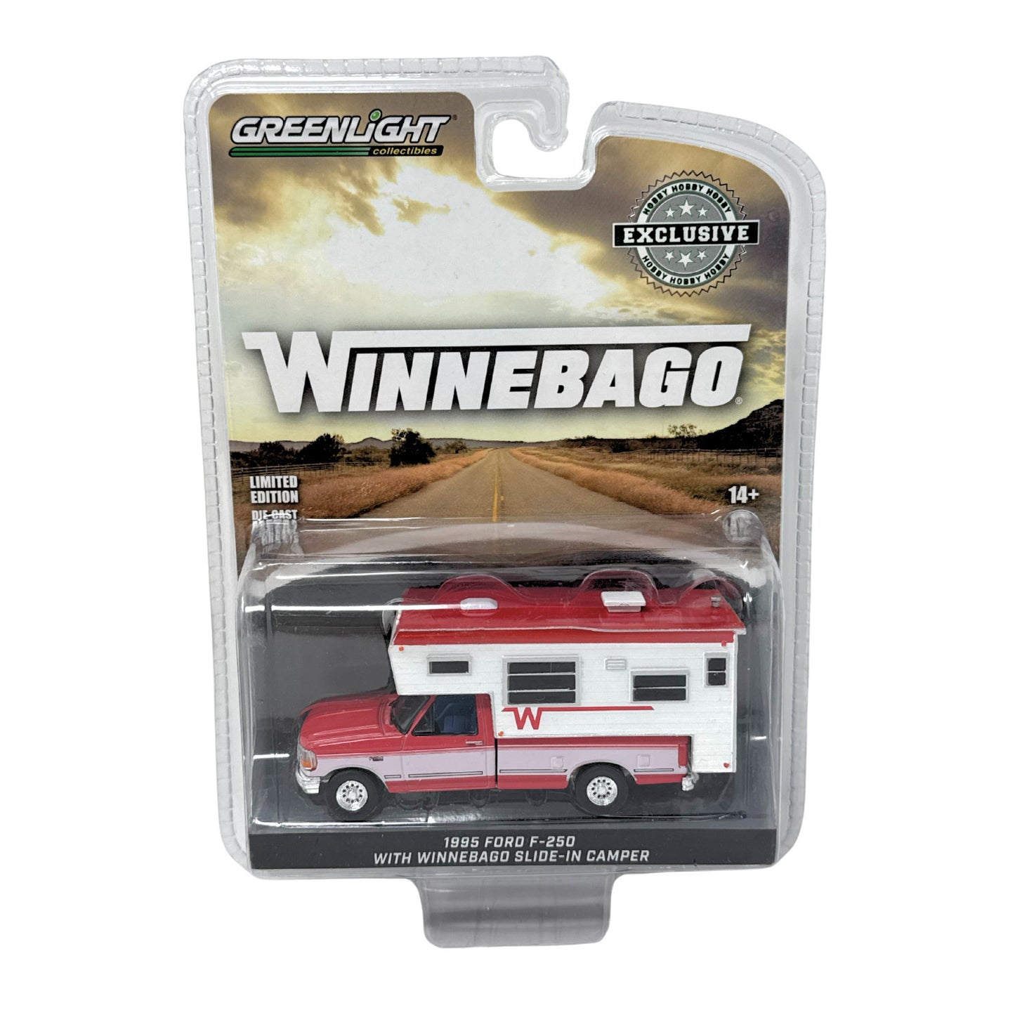 Greenlight Winnebago 1995 Ford F250 Slide-In Camper Hobby Exclusive 1:64 Diecast