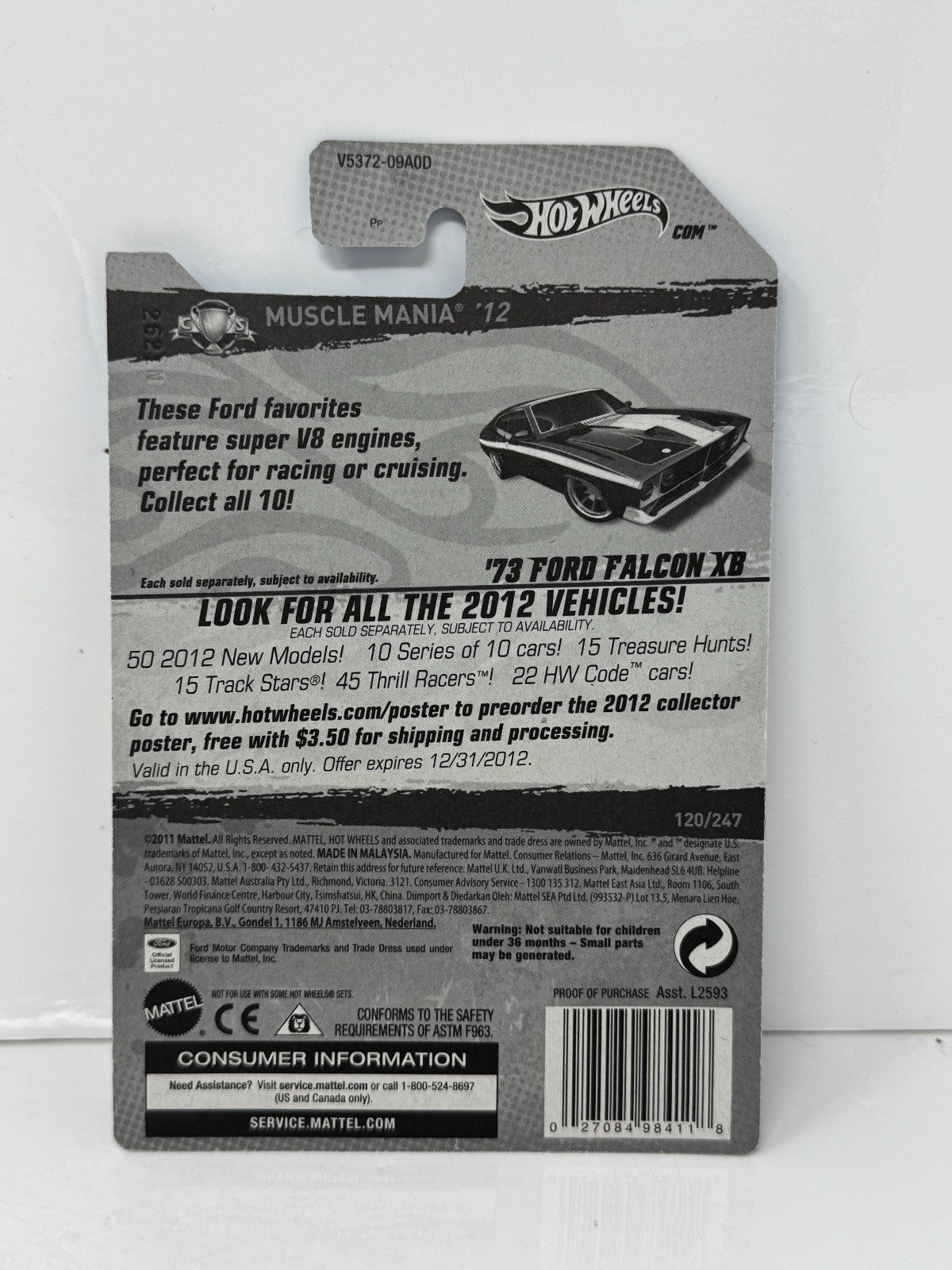 Hot Wheels Super Treasure Hunt 1973 Ford Falcon XB 1:64 Diecast