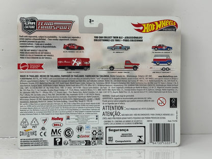 Hot Wheels Premium Team Transport #53 Alfa Romeo 155 & Fleet Flyer 1:64 Diecast