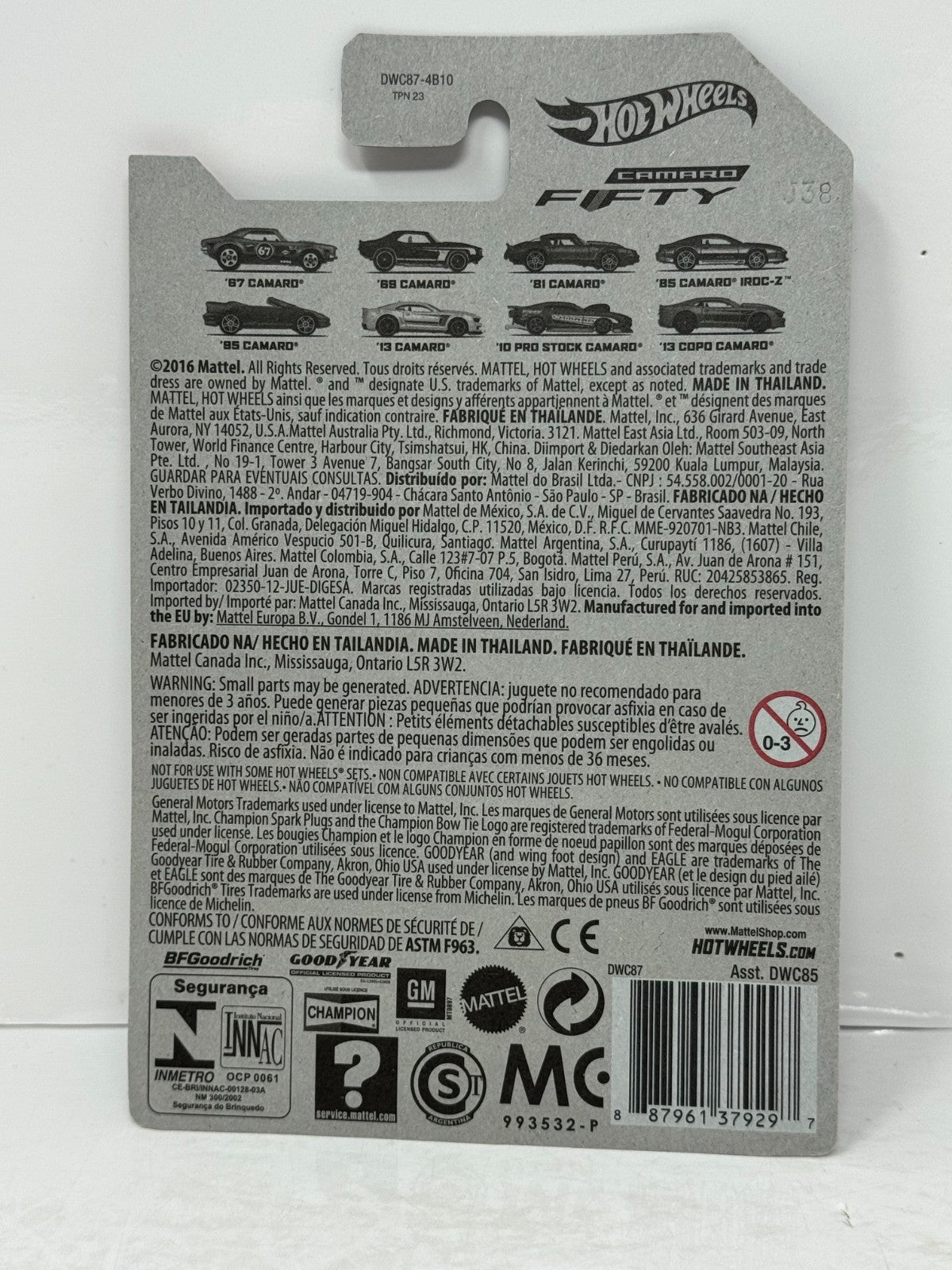Hot Wheels Camaro Fifty 1981 Chevrolet Camaro 1:64 Diecast