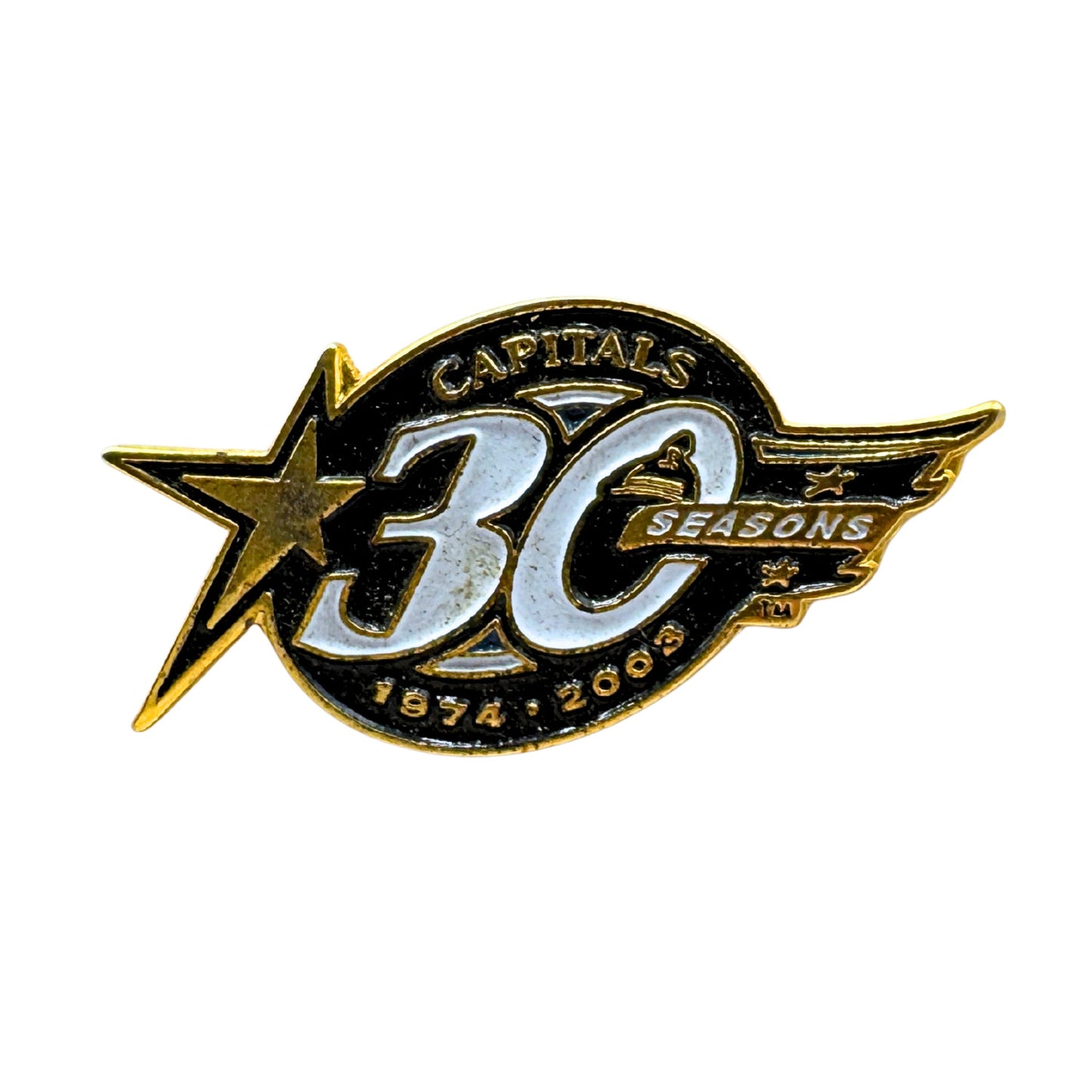Washington Capitals 30 Seasons NHL Hockey Team Lapel Pin