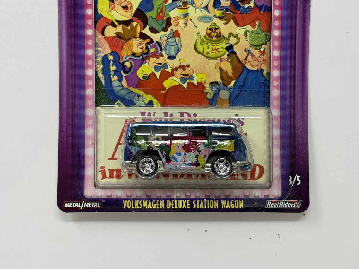Hot Wheels Premium Disney Alice Wonderland Volkswagen Station Wagon 1:64 Diecast