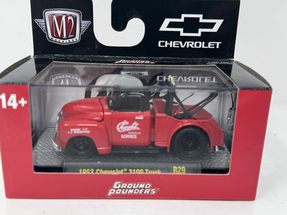 M2 Machines Ground Pounders 1953 Chevrolet 3100 Tow Truck 1:64 Diecast