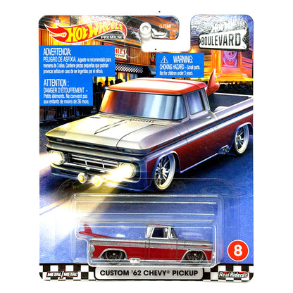 Hot Wheels Premium Boulevard #8 Custom 1962 Chevy Pickup 1:64 Diecast