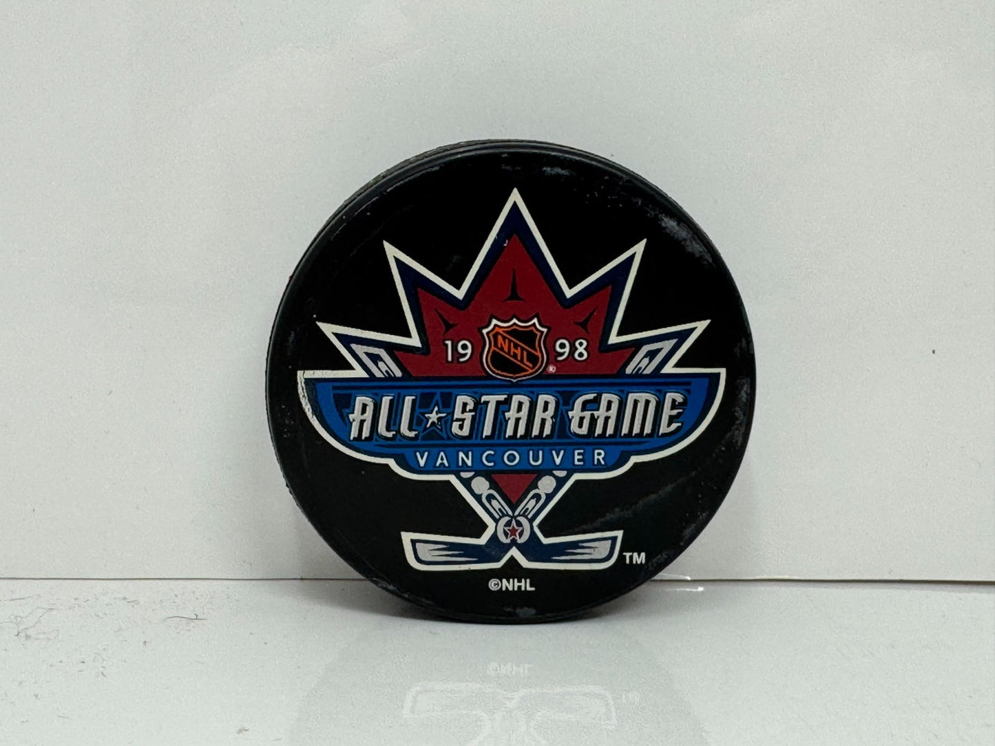 1998 NHL All-Star Game Vancouver Souvenir Hockey Puck