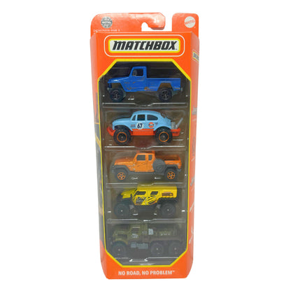 Matchbox No Road, No Problem 5-Pack Gift Set 1:64 Diecast