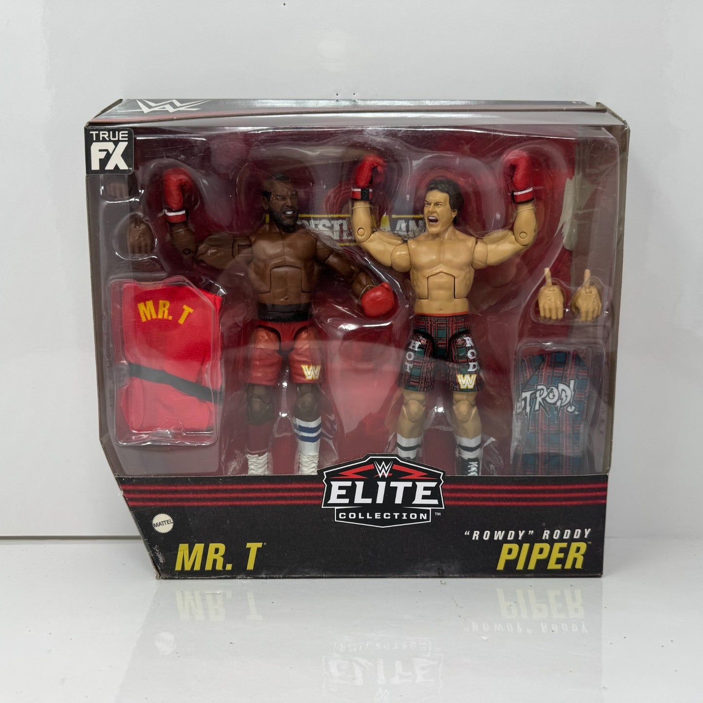 Mattel WWE Elite Collection Mr. T & Rowdy Roddy Piper 2-Pack Action Figures